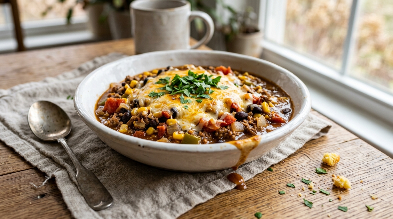 Slow Cooker Cowboy Casserole